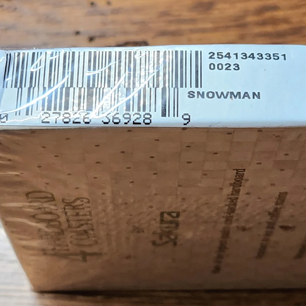 Debbie Mumm Sakura “Snowman” Coasters – Set of 4 – NIB Vintage Holiday
